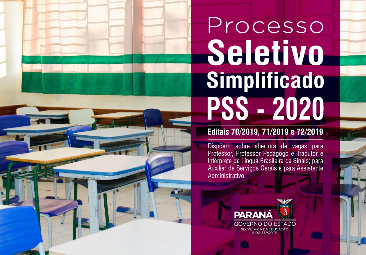 Das 9h de 01/11/2019 às 17h de 08/11/2019, no endereço eletrônico
www.pss.pr.gov.br
