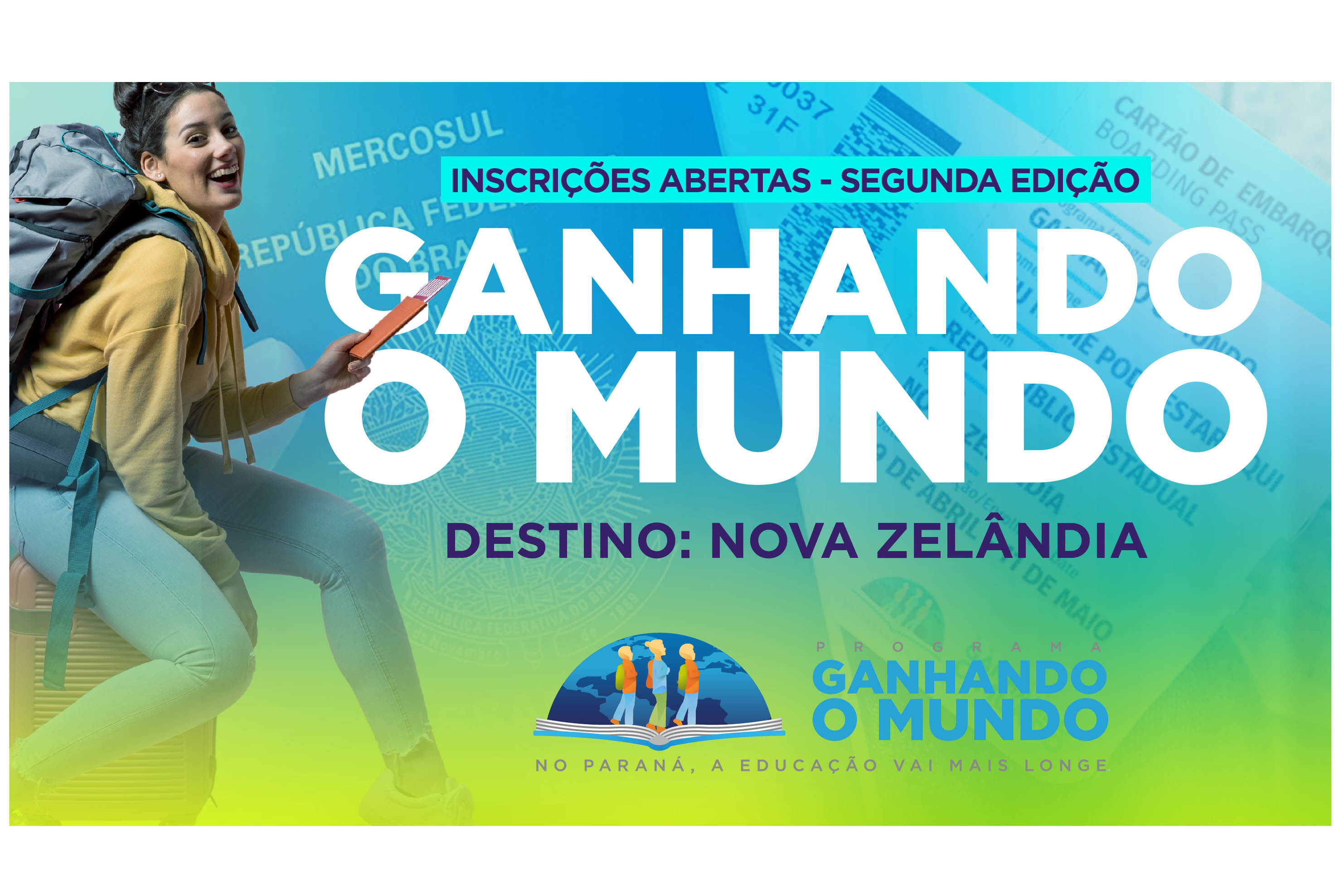 Ganhando o Mundo levará 100 alunos para a Nova Zelândia; inscrições começam nesta segunda (2)