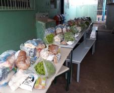 Entrega de mais um kit de merenda nas instituições de ensino da área de abrangência do NRE de Jacarezinho