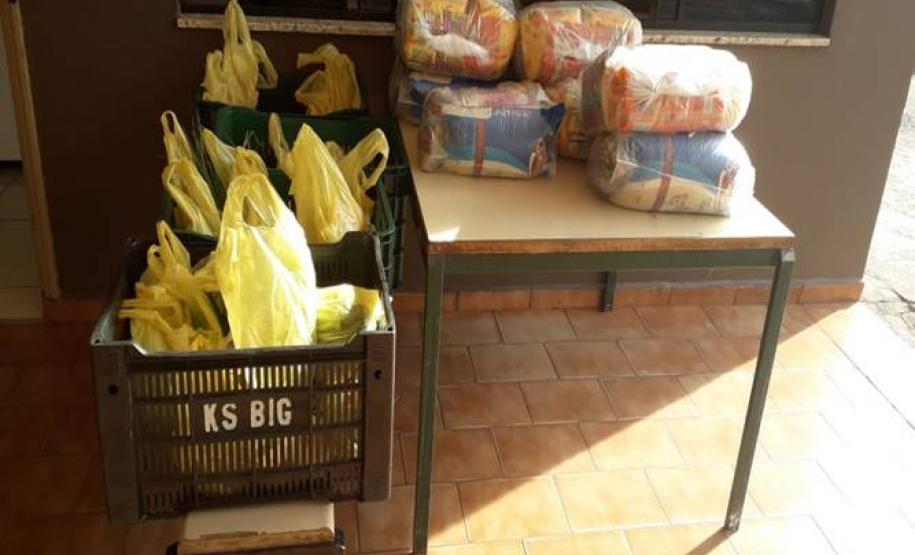 Entrega de Kits para as famílias em vulnerabilidade