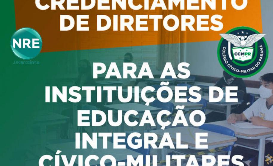 Inscrições para diretor-geral de Colégios Cívico-Militares e de Educação em Tempo Integral