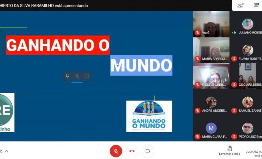 Reunião com os estudantes e suas famílias do Ganhando o Mundo